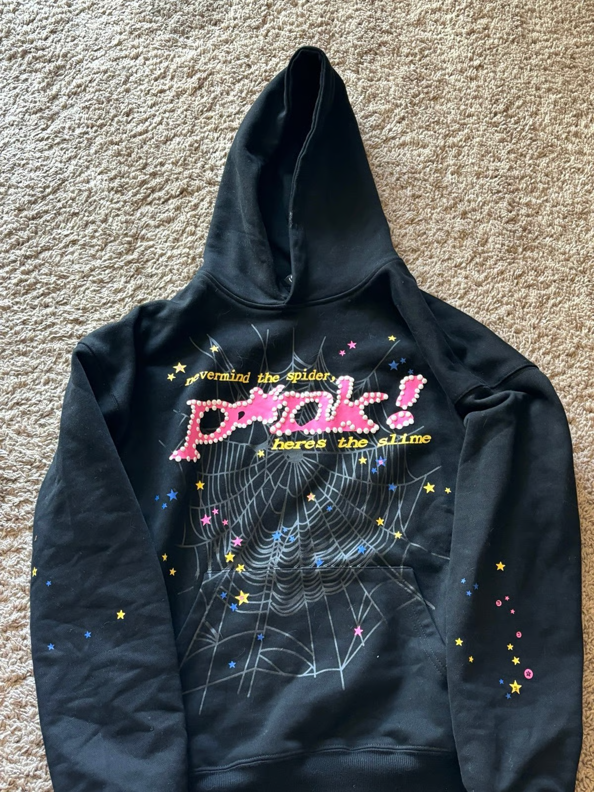 【FLASH SALE】Sp5der Young Thug Punk Hoodie Black review Earnest 01