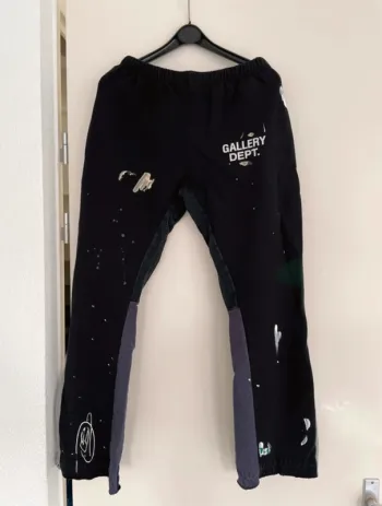 Gallery Dept. Painted Flare Sweat Pants Washed Black review Boyd 01