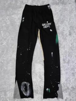 Gallery Dept. Painted Flare Sweat Pants Washed Black review Augustine