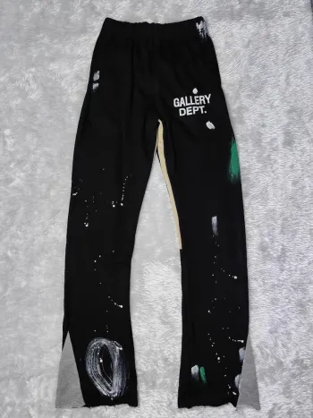 Gallery Dept. Painted Flare Sweat Pants Washed Black review Augustine