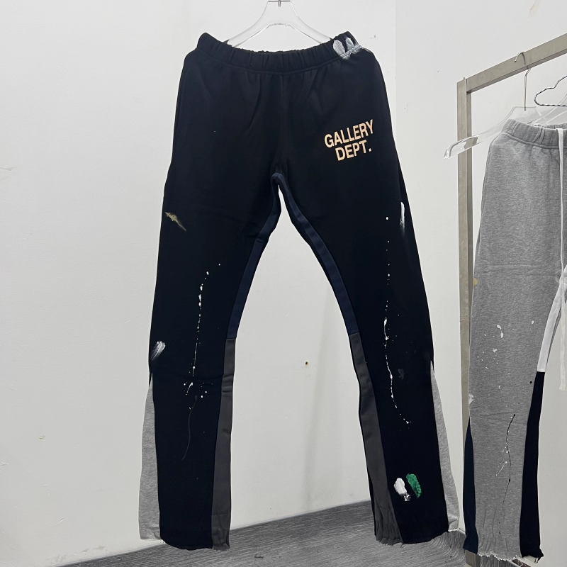 Gallery Dept. Painted Flare Sweat Pants Washed Black review Burke