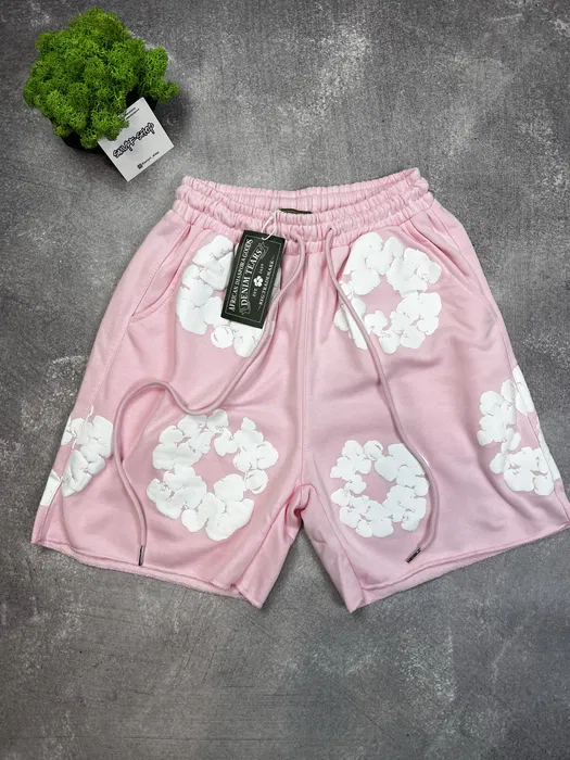 Denim Tears The Cotton Wreath Shorts Pink review Caesar