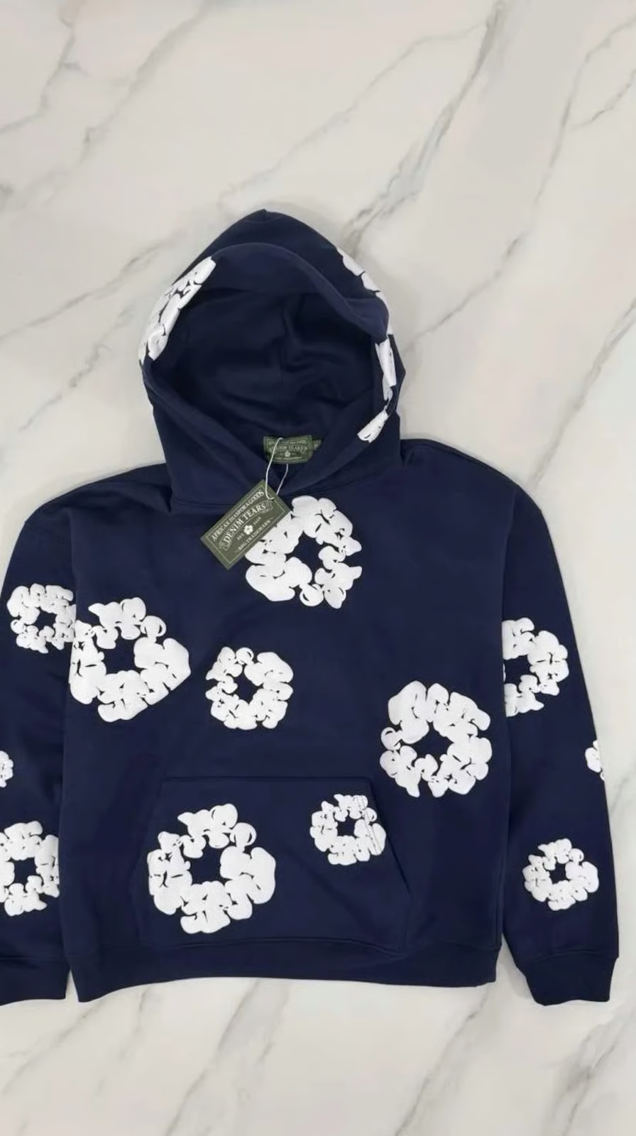 OBO Denim Tears The Cotton Wreath Sweatshirt Navy review Kelsey