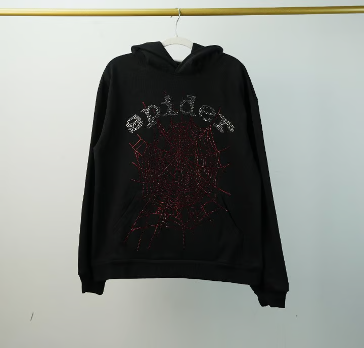 Sp5der OG Rhinestone Hoodie Black 2022 review Curitis 00