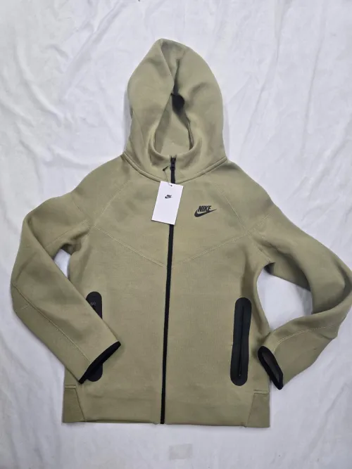 Nike Sportswear Tech Fleece Hoodie & Joggers Pant Set Black/Grey/Army Green/Khaki YZ FB7922 8002 review 