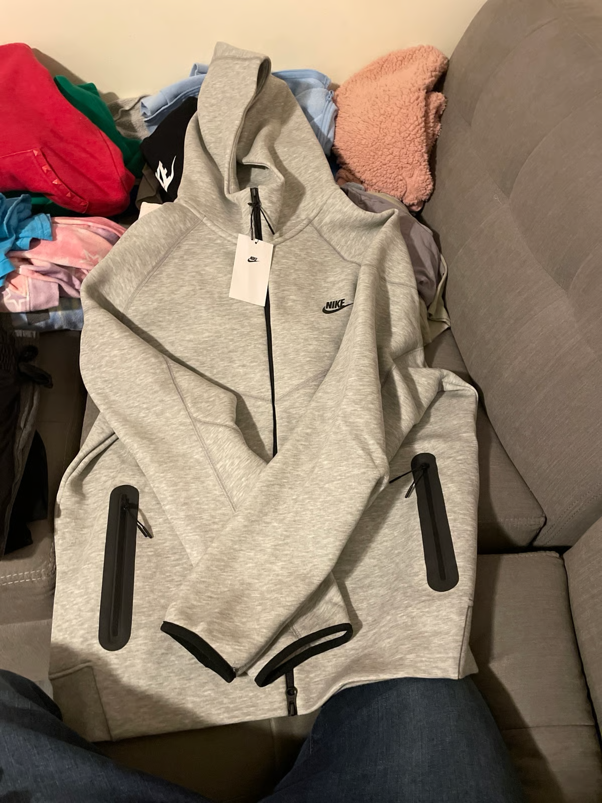 Nike Sportswear Tech Fleece Hoodie & Joggers Pant Set Black/Grey/Army Green/Khaki YZ FB7922 8002 review Fitzgerald