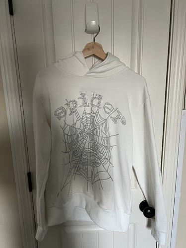 Sp5der OG Rhinestone Hoodie White review Joannes 01