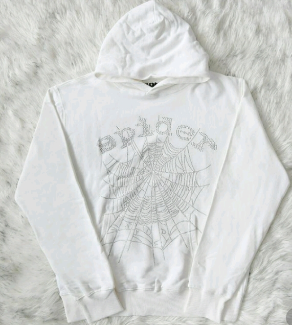 Sp5der OG Rhinestone Hoodie White review Hugo