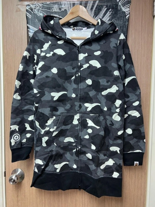 BAPE Luminous Camouflage Double Hooded Hoodie Black review 