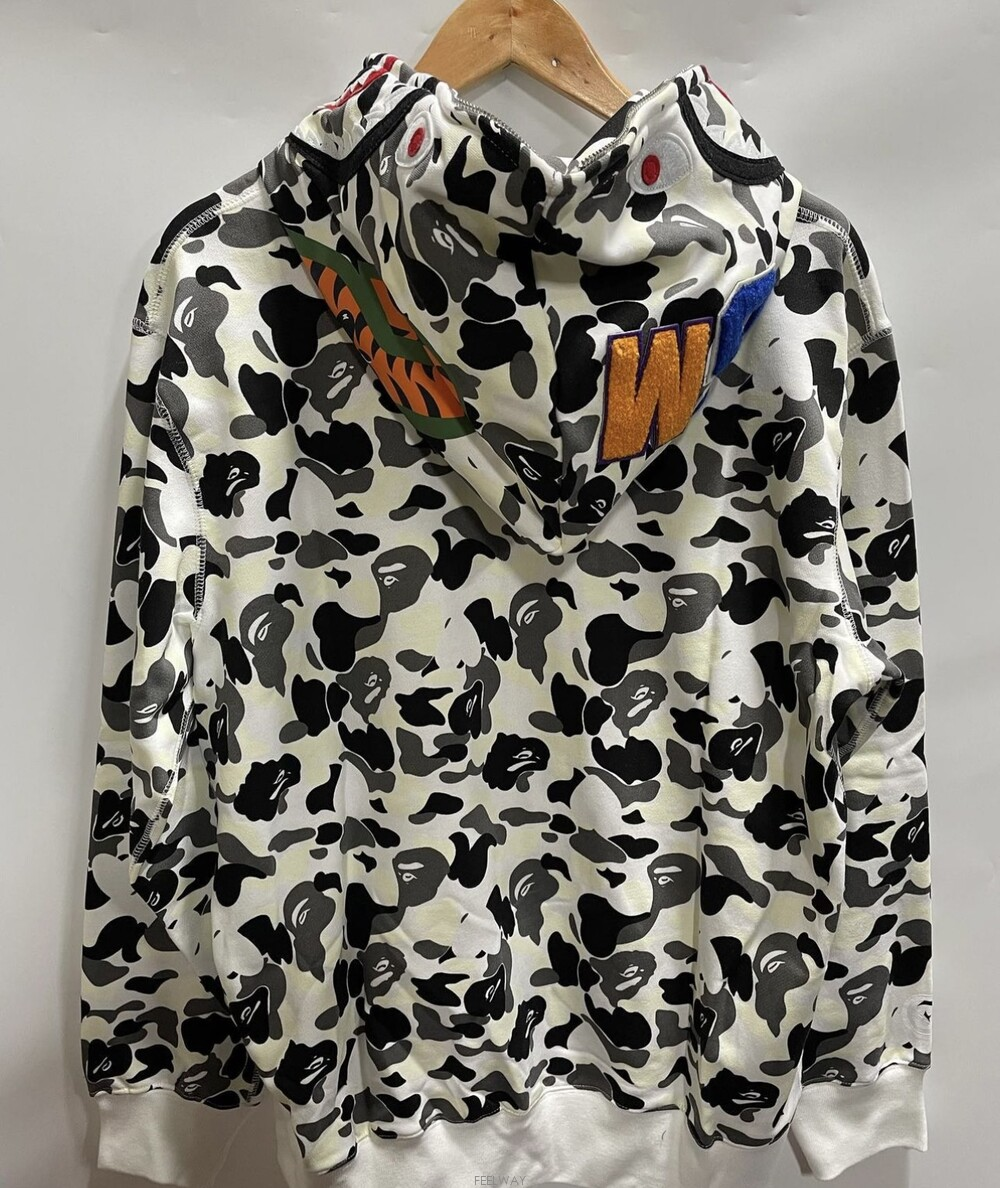 OBO BAPE ABC Camo Double Shark Full Zip Hoodie Grey review Nigel