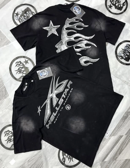 Hellstar Sport Logo Gel Black T-Shirt White review 