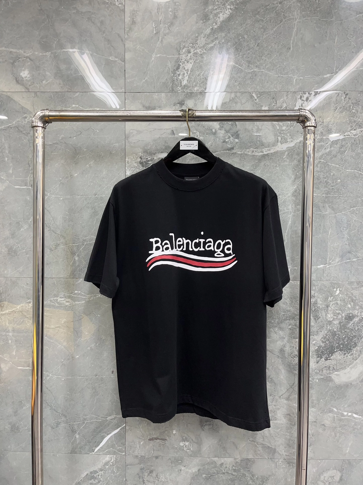 Balenciaga damaged coke wave short sleeves black review Samuel