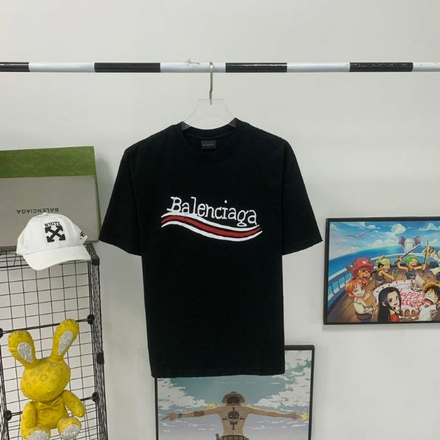 Balenciaga damaged coke wave short sleeves black review Tab