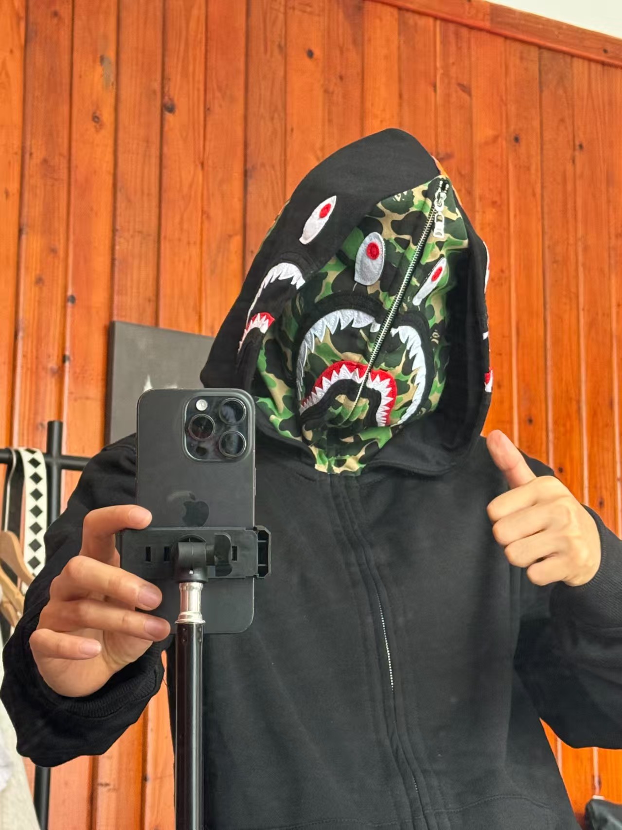 OBO BAPE Double Hood Camouflage Hoodie review Nick 00