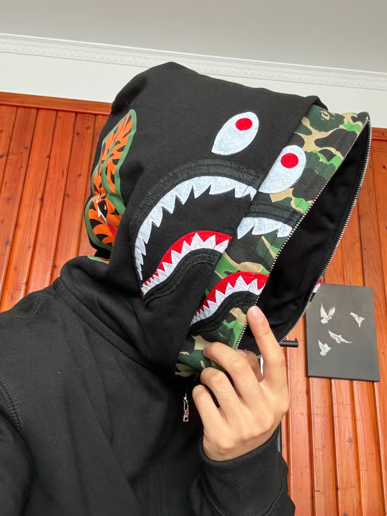 OBO BAPE Double Hood Camouflage Hoodie review Nick 01