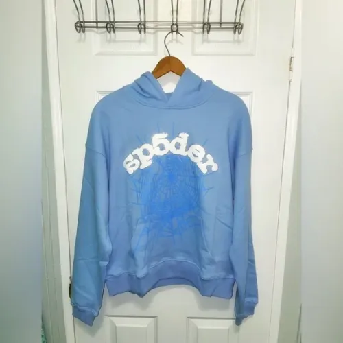 Sp5der Web Hoodie Blue review 