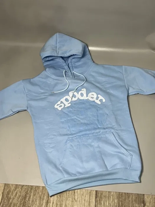 Sp5der Web Hoodie Blue review 