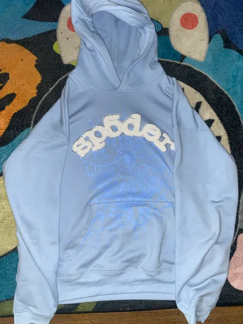 Sp5der Web Hoodie Blue review 