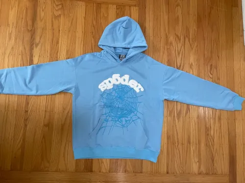 Sp5der Web Hoodie Blue review 