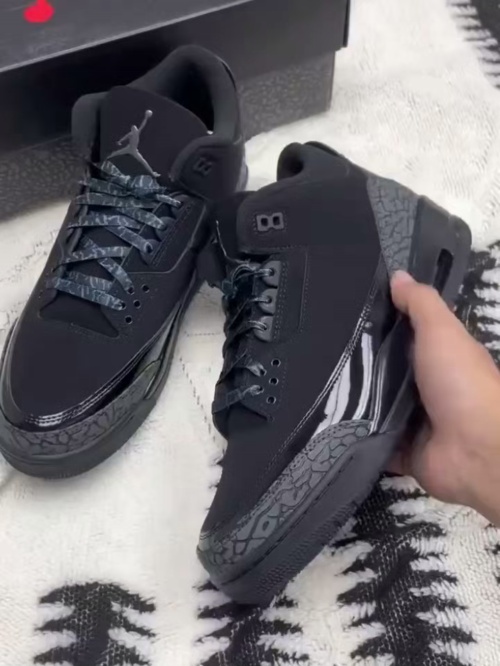 Top Version Air Jordan 3 Retro Black Cat CT8532-001 review 