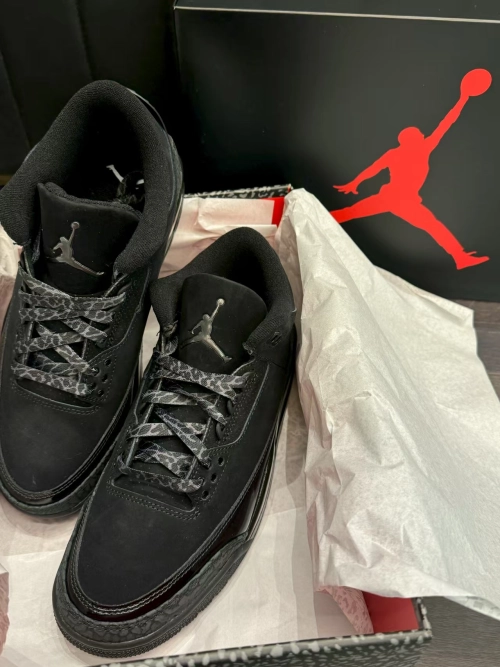 Top Version Air Jordan 3 Retro Black Cat CT8532-001 review 