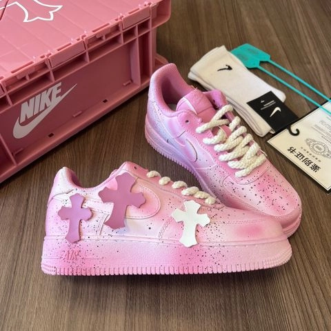 Air Force 1 x Chrome Hearts Pink review 