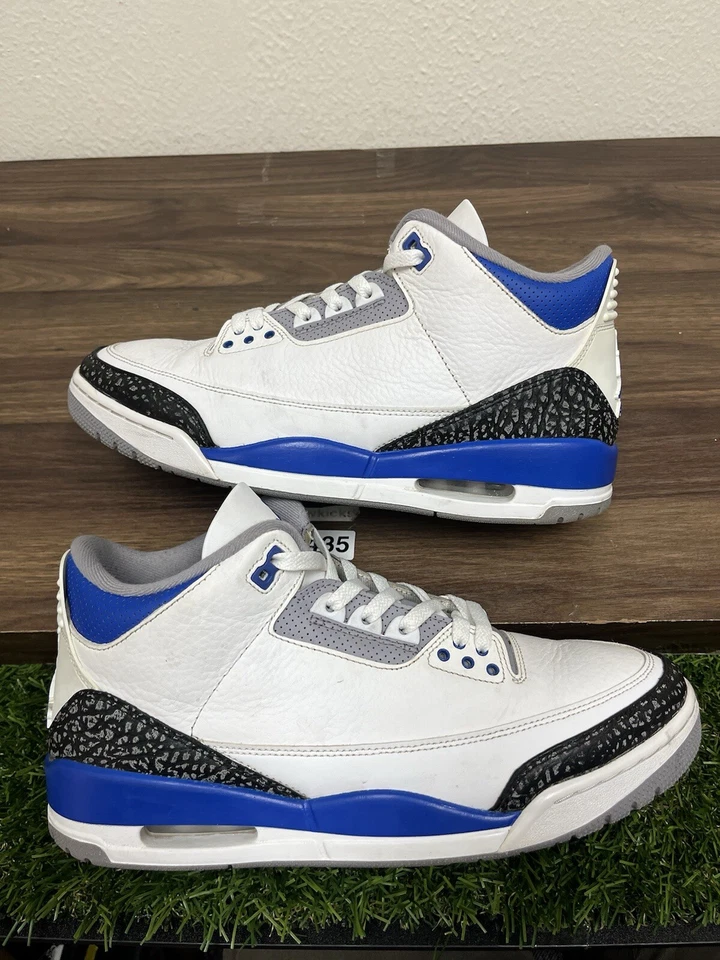 Air Jordan 3 Retro Racer Blue  CT8532-145 review Heather 01