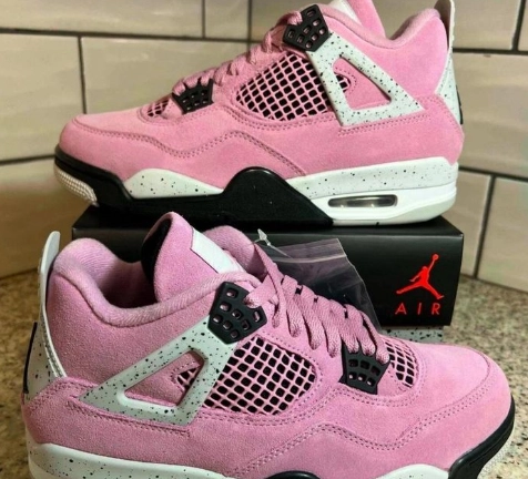 PK Batch Air Jordan 4 Retro 'Orchid' AQ9129-501 review 