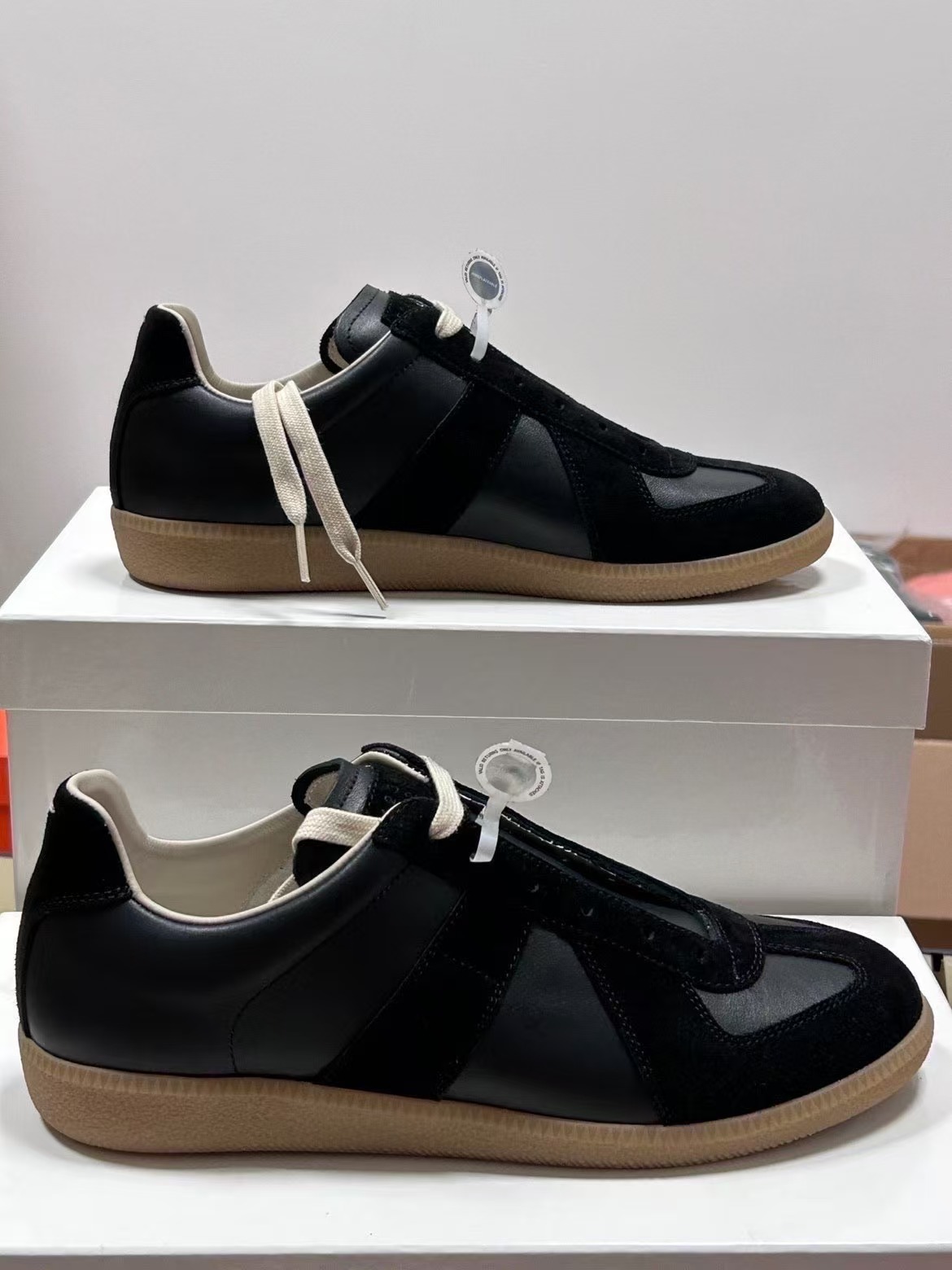 Maison Margiela Replica German Army Trainer (GATs) Black Gum S57WS0236P1897900 review Wardell