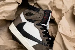  TOP Version Travis Scott x Air Jordan 1 High OG TS SP CD4487-100 review Elliot