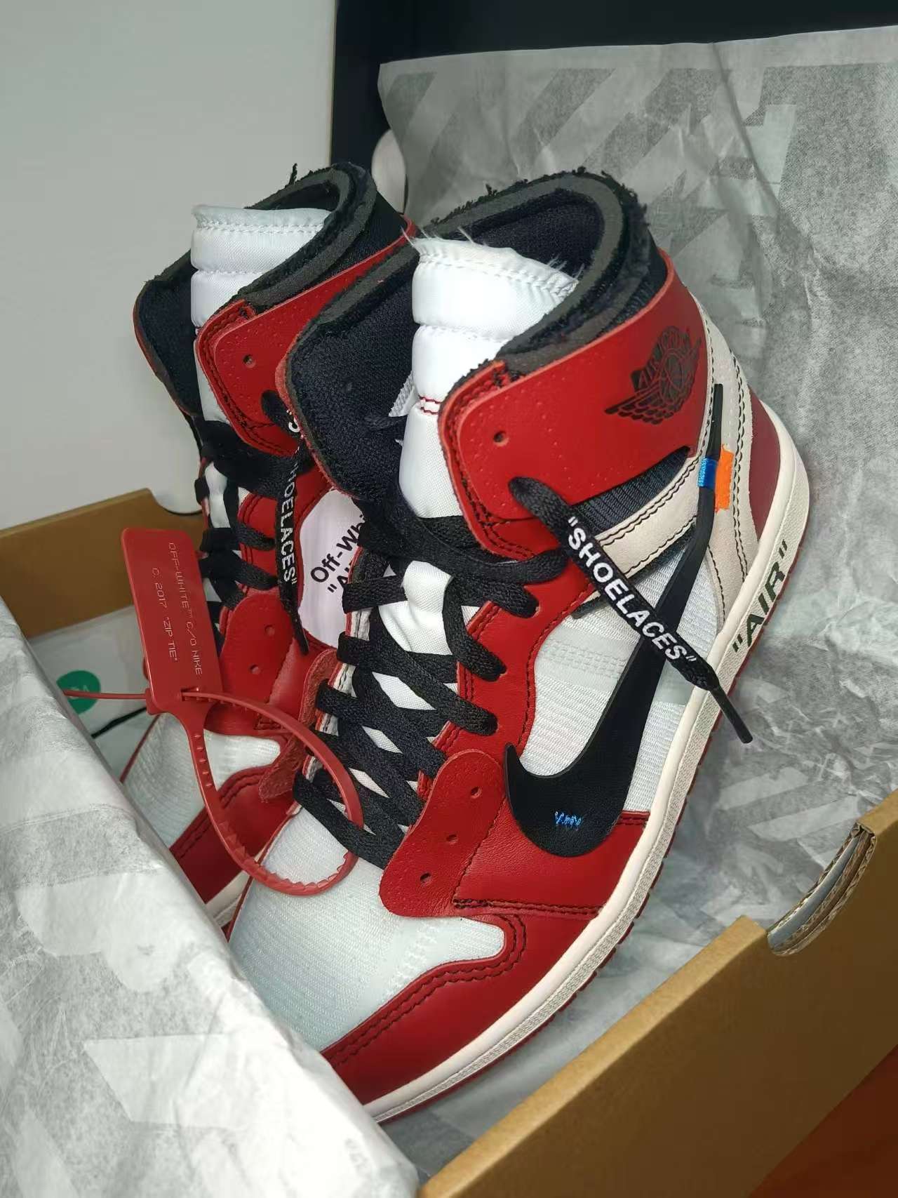 TOP Version OFF-WHITE x Air Jordan 1 High OG 10X Chicago AA3834-101 review Primo 01
