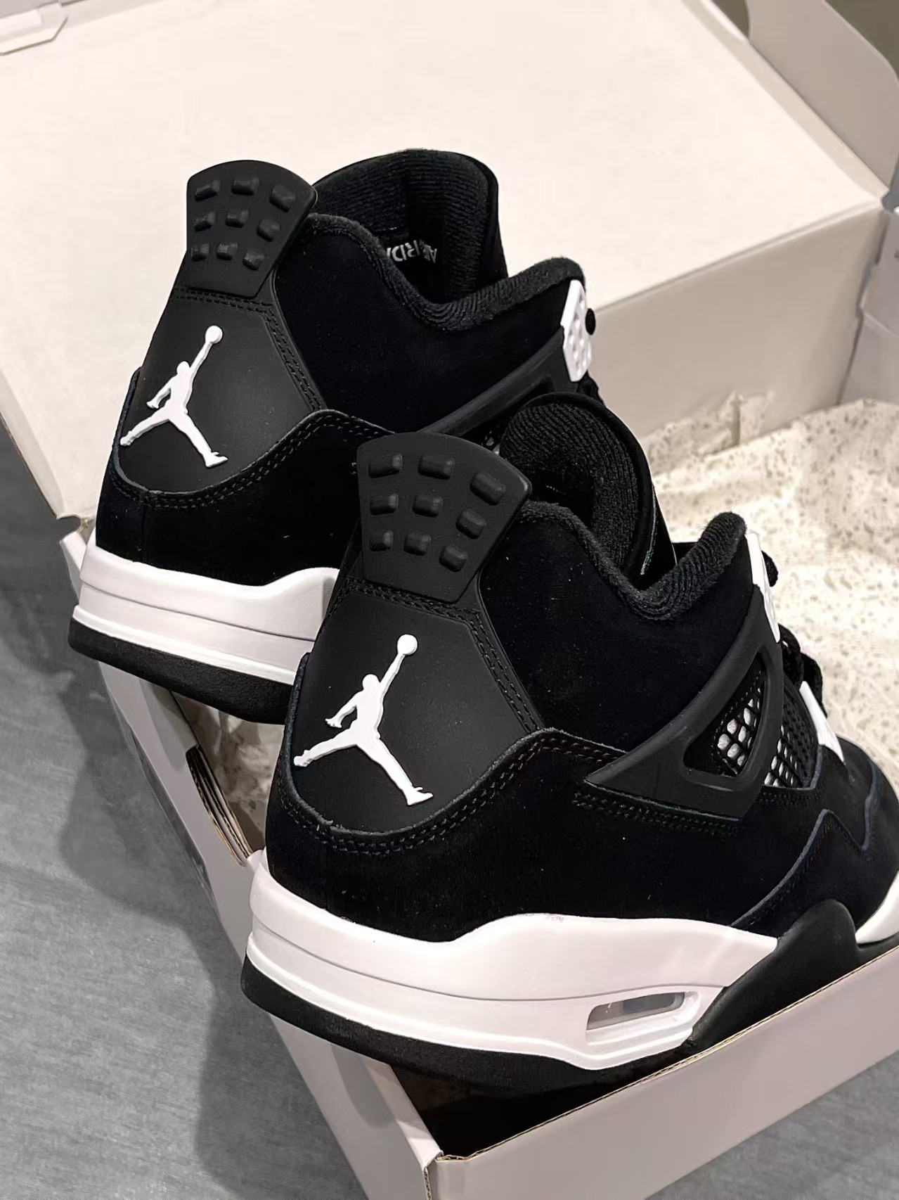 TOP Version Air Jordan 4 Retro White Thunder FQ8138-001 review Wright 01