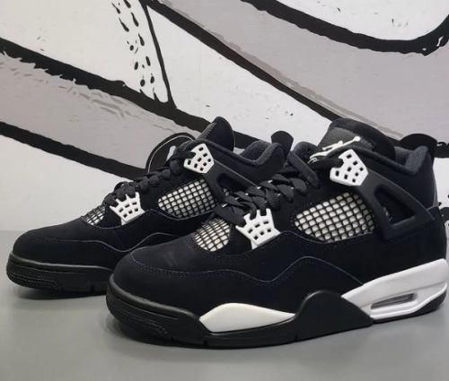 TOP Version Air Jordan 4 Retro White Thunder FQ8138-001 review 