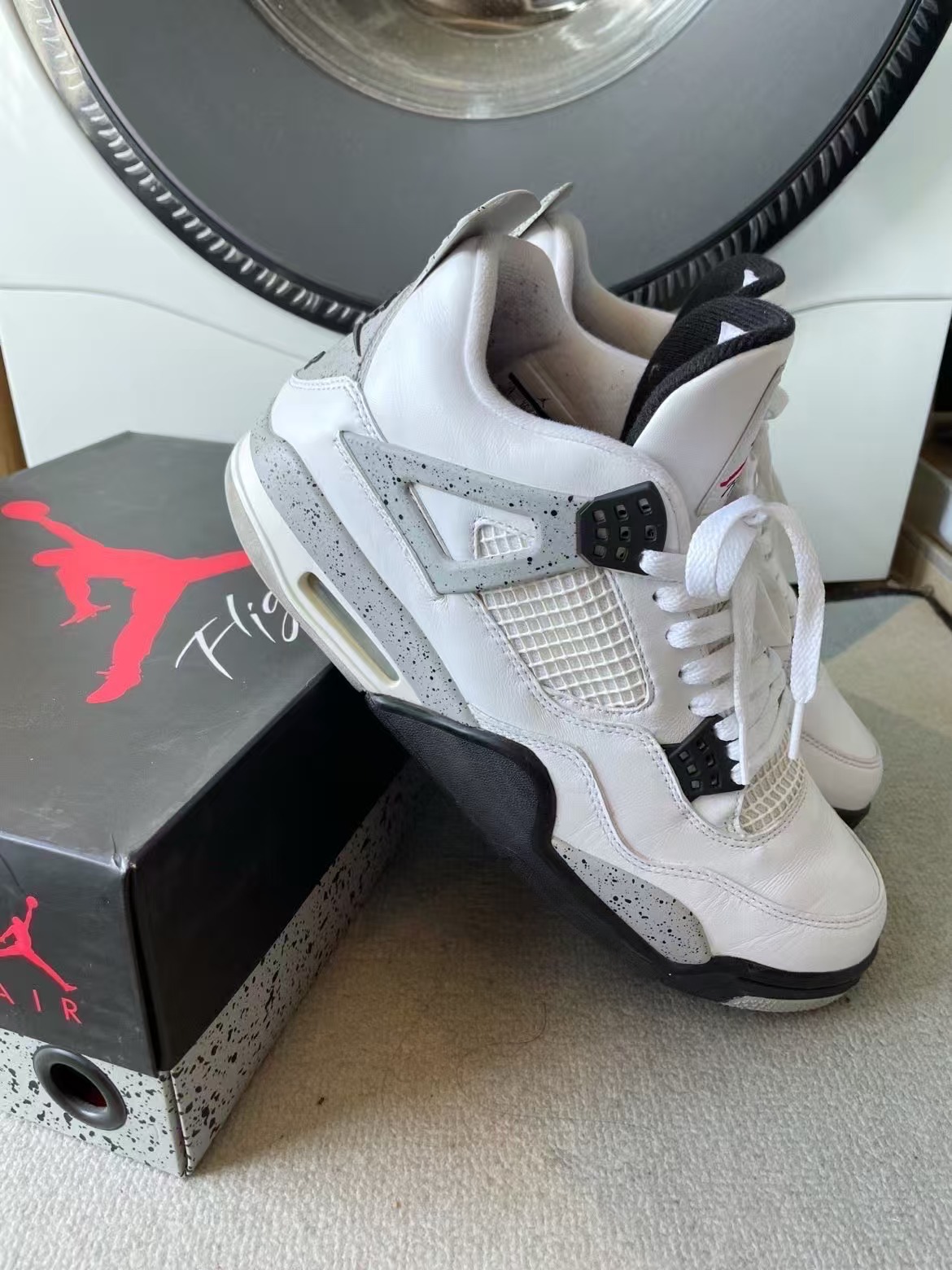 TOP Version Air Jordan 4 Retro OG White Cement FV5029-100 review Calvin 00