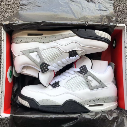 TOP Version Air Jordan 4 Retro OG White Cement FV5029-100 review 