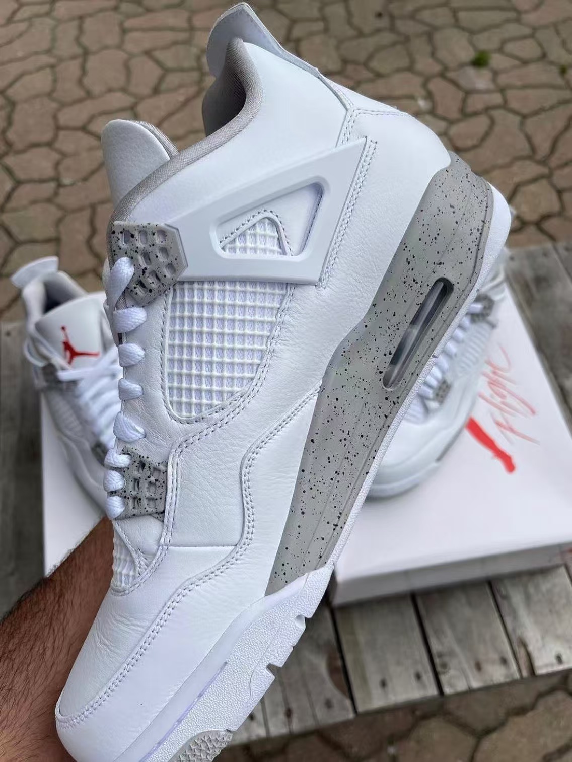 TOP Version Air Jordan 4 Retro White Oreo CT8527-100 review Baron 00