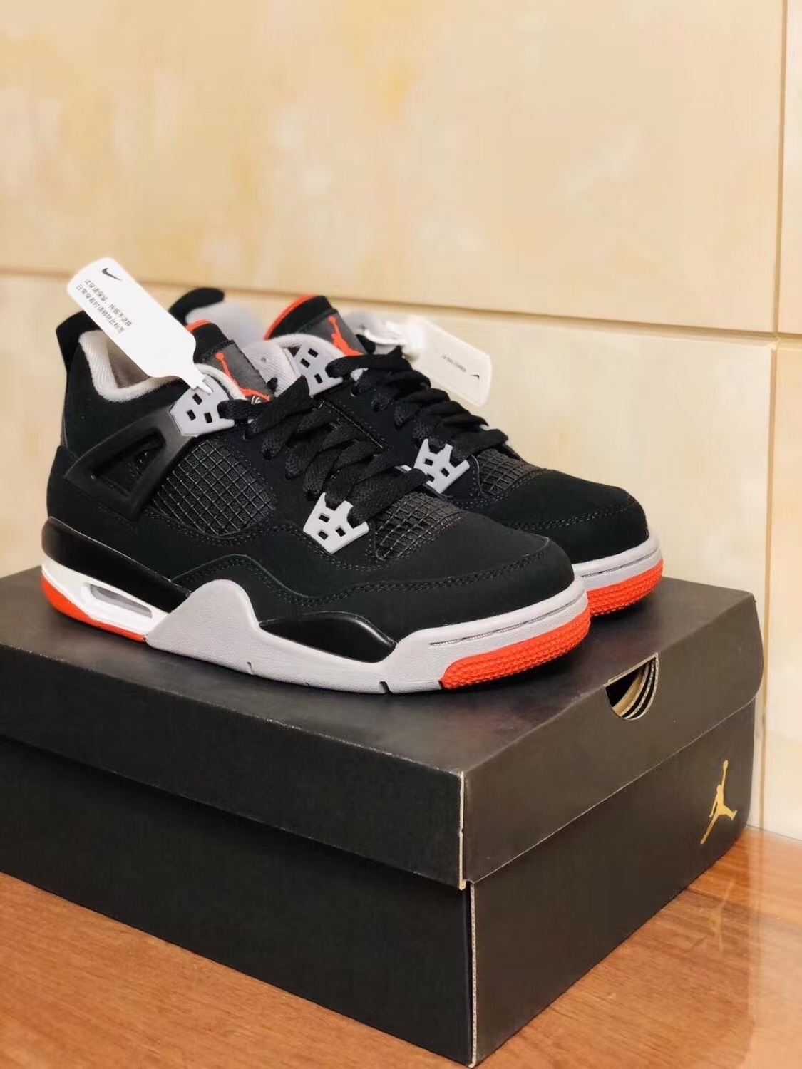 TOP Version Air Jordan 4 Retro Bred 308497-060 review Giles 02