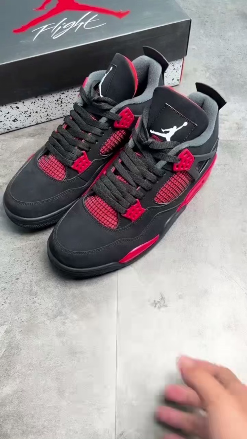 TOP Version Air Jordan 4 Retro Red Thunder CT8527-016  review 