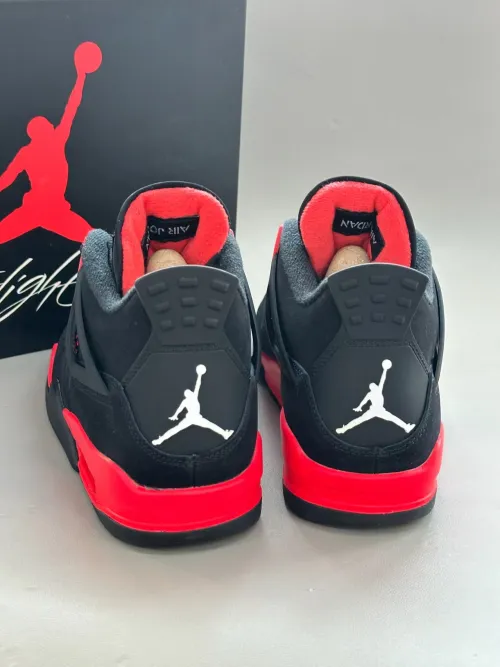 TOP Version Air Jordan 4 Retro Red Thunder CT8527-016  review 
