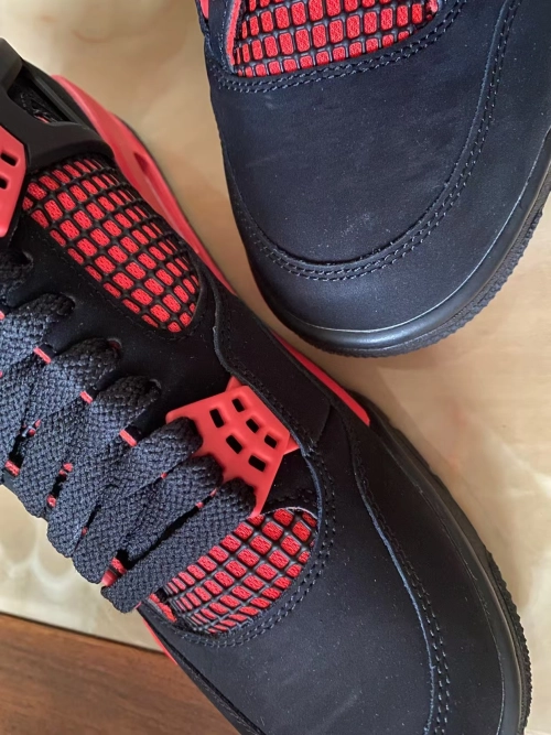 TOP Version Air Jordan 4 Retro Red Thunder CT8527-016  review 