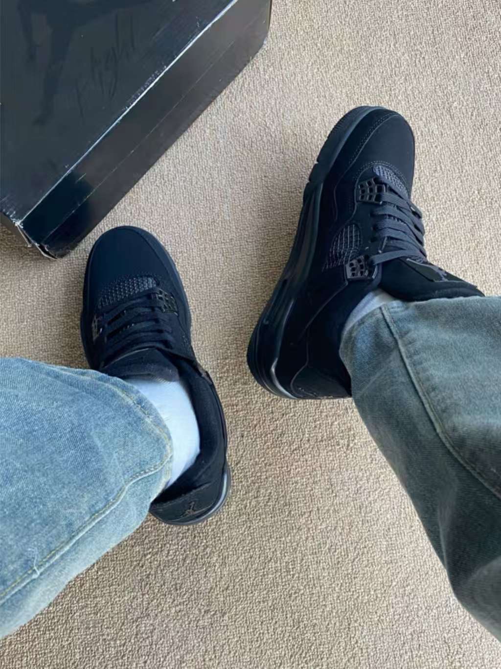 【FLASH SALE】TOP Version Air Jordan 4 Retro Black Cat CU1110-010 review Lambert 00