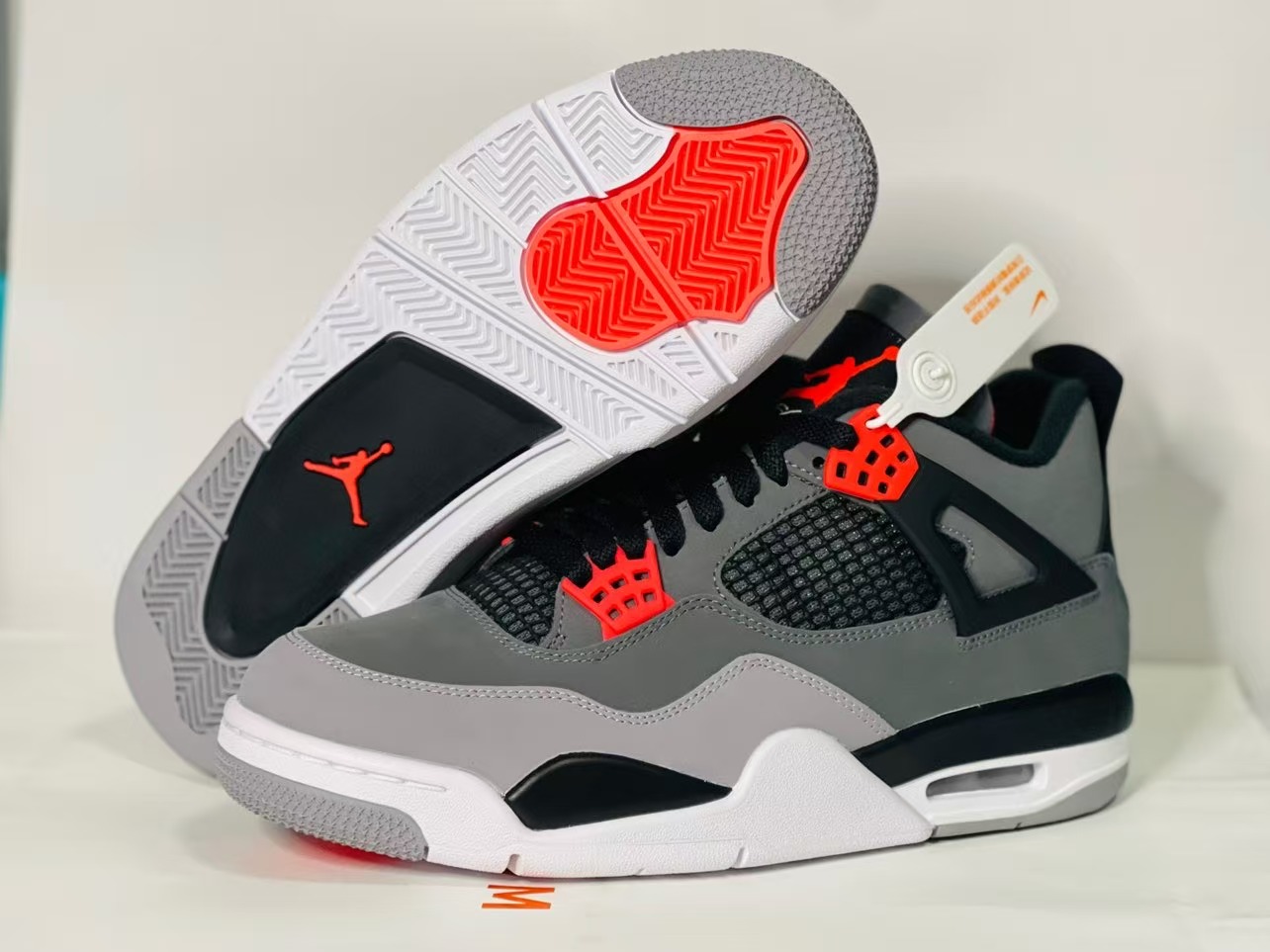 TOP Version Air Jordan 4 Red Glow Infrared DH6927-061  review Elvis 02