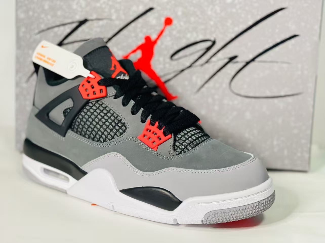 TOP Version Air Jordan 4 Red Glow Infrared DH6927-061  review Elvis 01