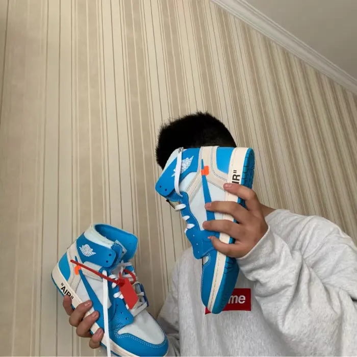 TOP Version Off White x Air Jordan 1 UNC AQ0818-148 review Gavin