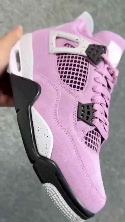 TOP Version Air Jordan 4 Orchid AQ9129-501  review 