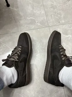 TOP Version Travis Scott x Air Jordan 1 Retro Low OG SP Velvet Brown DM7866-202 review Lewis 02