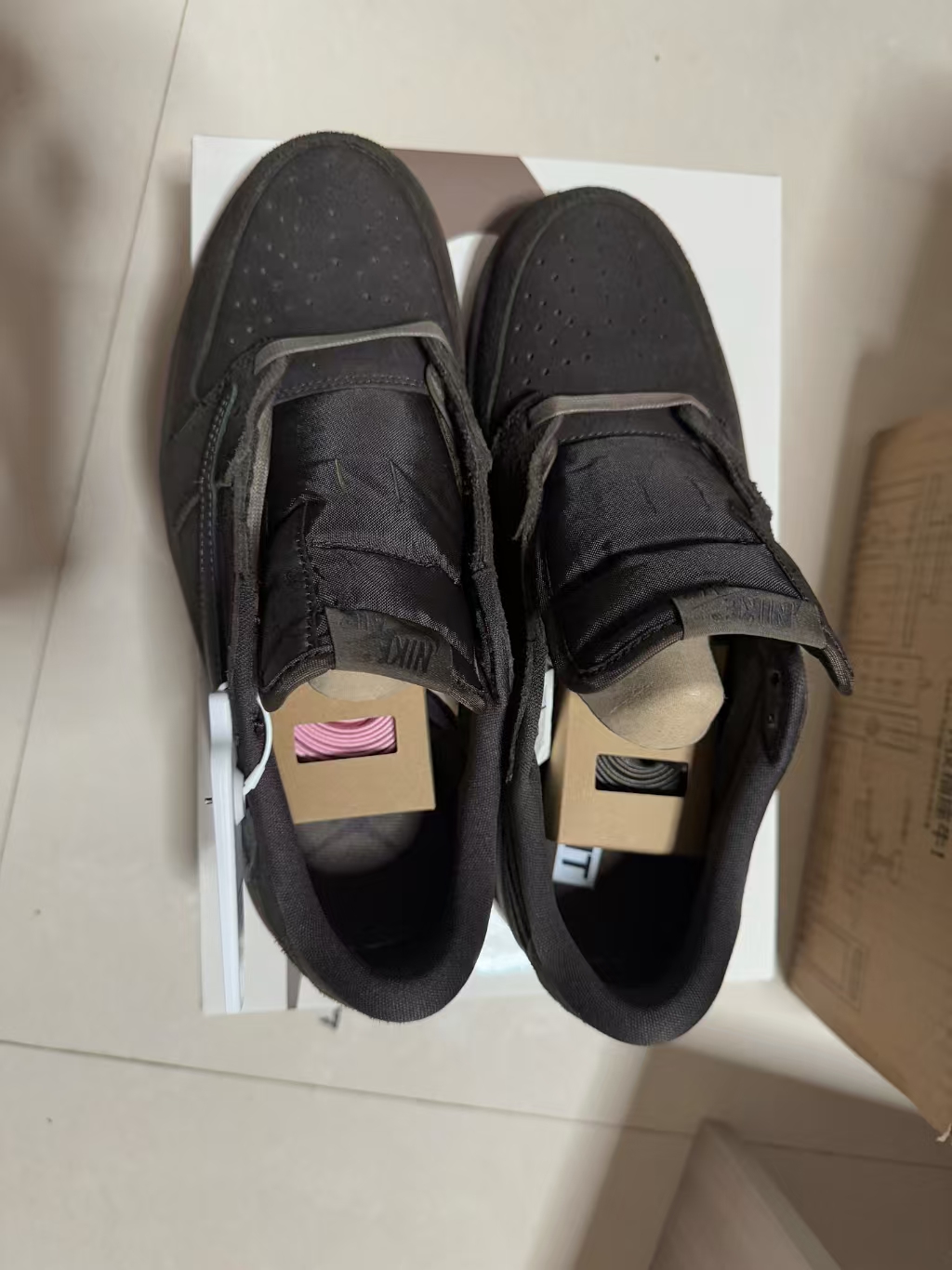 TOP Version Travis Scott x Air Jordan 1 Retro Low OG SP Velvet Brown DM7866-202 review Kim 01