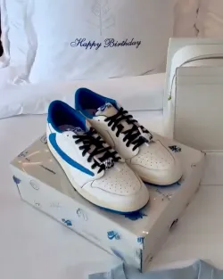 TOP Version Fragment Design x Travis Scott x Air Jordan 1 Retro Low DM7866-104 review Keith 01