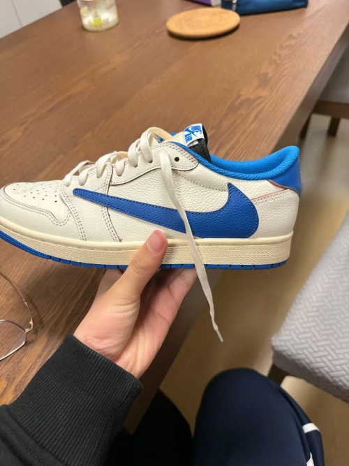 TOP Version Fragment Design x Travis Scott x Air Jordan 1 Retro Low DM7866-104 review 