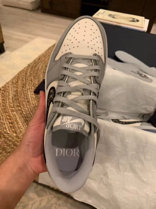 Dior x Air Jordan 1 Low Wolf Grey CN8608-002 [Top Version] review 